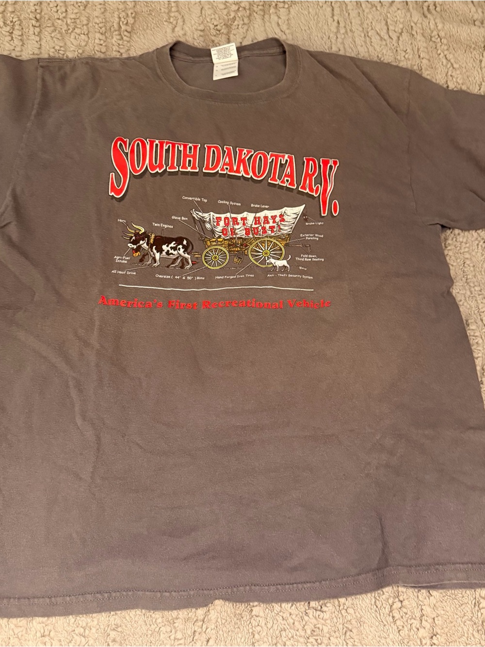 Men’s South Dakota R.V. Graphic Tee - size: L